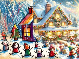 Ocheanul Magic - Desene Transformate de Elfii Crăciunului