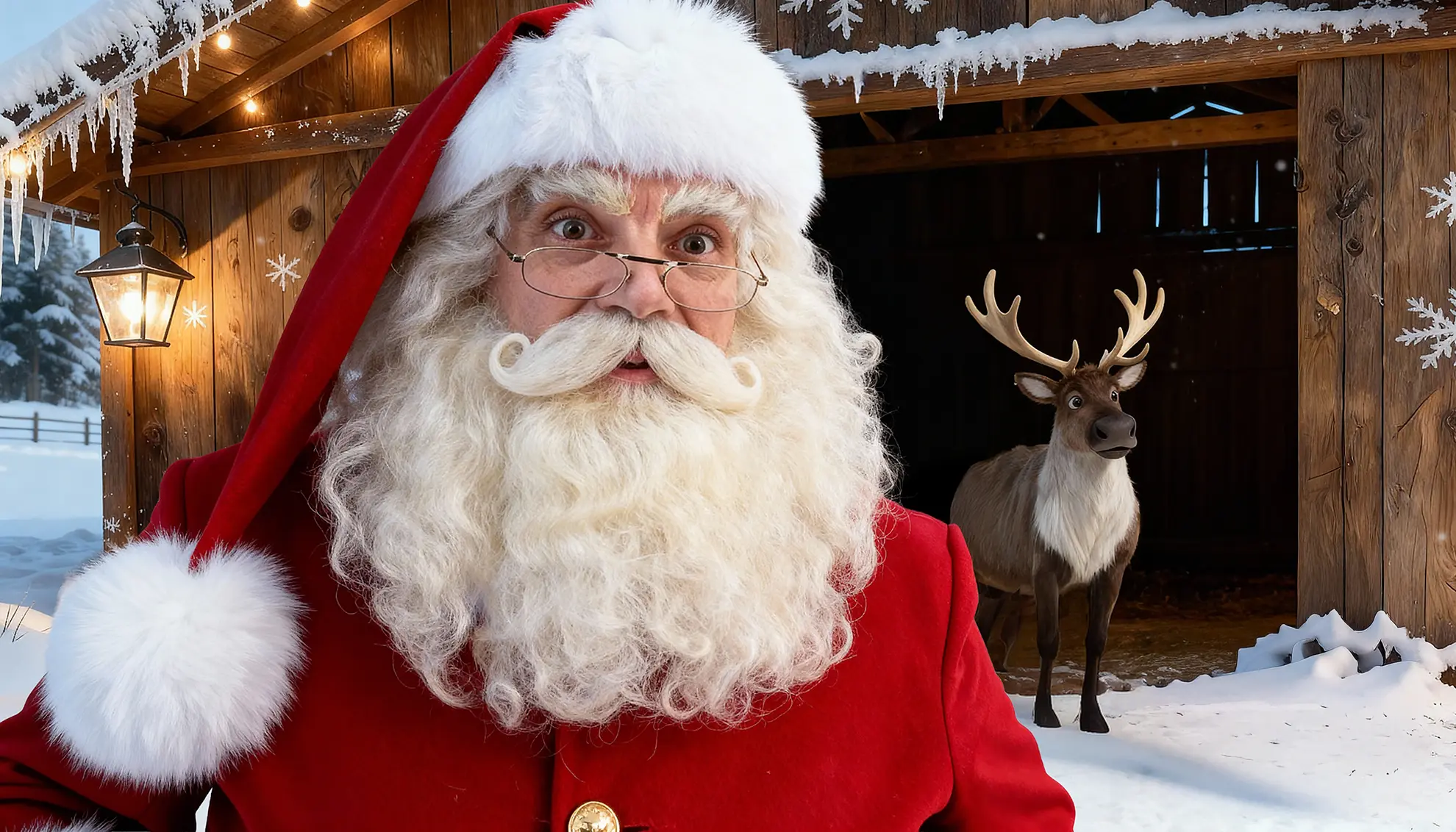 Moș Crăciun cu mesaj pentru școală